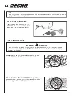 Preview for 14 page of Echo SRM-210 Operator'S Manual