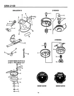 Предварительный просмотр 17 страницы Echo SRM-2100 - PARTS CATALOG 6-95 Parts Catalog