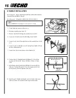 Preview for 16 page of Echo SRM-2100 - PARTS CATALOG SERIAL NUMBER 001001 THRU... Operator'S Manual