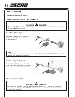 Предварительный просмотр 14 страницы Echo SRM-210i Operator'S Manual