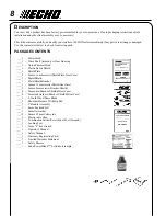 Предварительный просмотр 8 страницы Echo SRM-210U Operator'S Manual