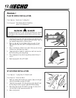 Предварительный просмотр 12 страницы Echo SRM-210U Operator'S Manual