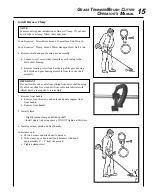 Preview for 15 page of Echo SRM-2110 - PARTS CATALOG SERIAL NUMBER... Operator'S Manual