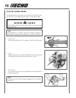 Preview for 16 page of Echo SRM-211i Operator'S Manual