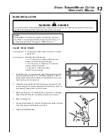 Preview for 13 page of Echo SRM-211U Operator'S Manual