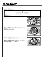 Preview for 16 page of Echo SRM-211U Operator'S Manual