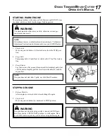 Предварительный просмотр 17 страницы Echo SRM-225 - 01-09 Operator'S Manual