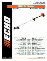 Предварительный просмотр 1 страницы Echo SRM-225i Parts Catalog