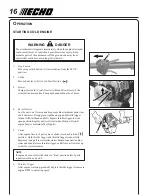 Preview for 16 page of Echo SRM-230 - 10-04 Operator'S Manual