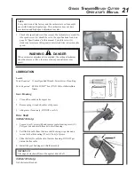 Предварительный просмотр 21 страницы Echo SRM-230 - 10-05 Operator'S Manual