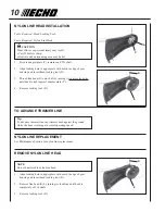 Preview for 10 page of Echo SRM-230 - 12-08 Operator'S Manual