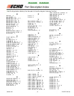 Предварительный просмотр 43 страницы Echo SRM-230 Parts Catalog