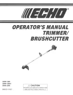 Echo SRM-2300 Operator'S Manual preview