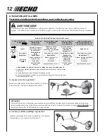 Preview for 44 page of Echo SRM - 230S Operator'S Manual