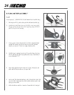 Предварительный просмотр 24 страницы Echo SRM-231S Operator'S Manual