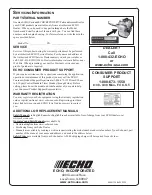 Preview for 32 page of Echo SRM-231U Operator'S Manual