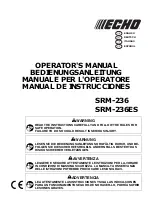 Echo SRM-236 Operator'S Manual preview