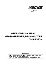 Preview for 1 page of Echo SRM-236ES Operator'S Manual