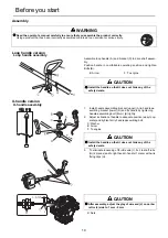 Предварительный просмотр 12 страницы Echo SRM-236TES Operator'S Manual