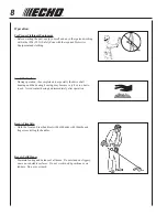 Предварительный просмотр 8 страницы Echo SRM-2400 TYPE 1E - 04-98 Operator'S Manual