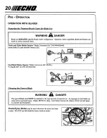 Preview for 20 page of Echo SRM-2400 Operator'S Manual