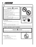 Предварительный просмотр 6 страницы Echo SRM - 2400SB Operator'S Manual