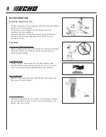 Preview for 8 page of Echo SRM - 2400SB Operator'S Manual