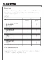 Предварительный просмотр 10 страницы Echo SRM - 2400SB Operator'S Manual