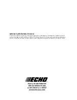 Preview for 12 page of Echo SRM-2500 Series Installation Instructions Manual