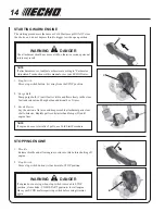 Preview for 14 page of Echo srm-251 Operator'S Manual