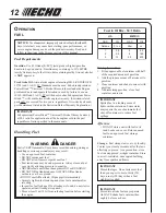 Preview for 12 page of Echo srm-251e Operator'S Manual