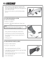 Предварительный просмотр 10 страницы Echo SRM-251SB Operator'S Manual