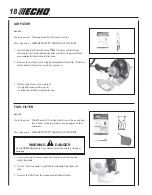 Предварительный просмотр 18 страницы Echo SRM-251SB Operator'S Manual