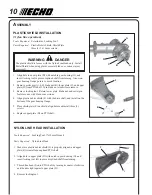 Preview for 10 page of Echo SRM-251U Operator'S Manual