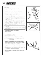 Предварительный просмотр 12 страницы Echo SRM-251U Operator'S Manual