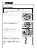 Предварительный просмотр 14 страницы Echo SRM-251U Operator'S Manual