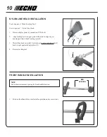 Предварительный просмотр 10 страницы Echo SRM-260 - 01-07 Operator'S Manual