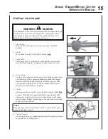 Предварительный просмотр 15 страницы Echo SRM-260 - 01-07 Operator'S Manual