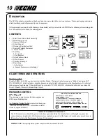 Предварительный просмотр 10 страницы Echo SRM-260 - 12-00 Operator'S Manual