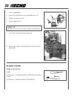 Предварительный просмотр 30 страницы Echo SRM-260 - 12-00 Operator'S Manual