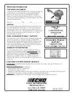 Предварительный просмотр 28 страницы Echo SRM-260 - 12-06 Operator'S Manual