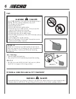 Preview for 6 page of Echo SRM - 2601 Operator'S Manual