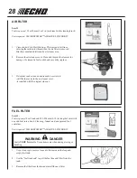 Предварительный просмотр 28 страницы Echo SRM - 2601 Operator'S Manual