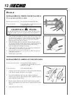 Предварительный просмотр 12 страницы Echo SRM-260U Manual Del Usuario