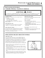 Предварительный просмотр 5 страницы Echo SRM-260U (Spanish) Manual Del Usuario