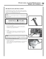 Preview for 19 page of Echo SRM-260U (Spanish) Manual Del Usuario