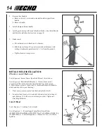 Предварительный просмотр 14 страницы Echo SRM-261 Operator'S Manual