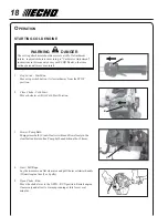 Preview for 18 page of Echo SRM-261 Operator'S Manual