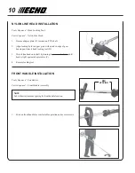 Предварительный просмотр 10 страницы Echo SRM-261S Operator'S Manual