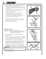 Preview for 6 page of Echo SRM-261T Installation Instructions Manual